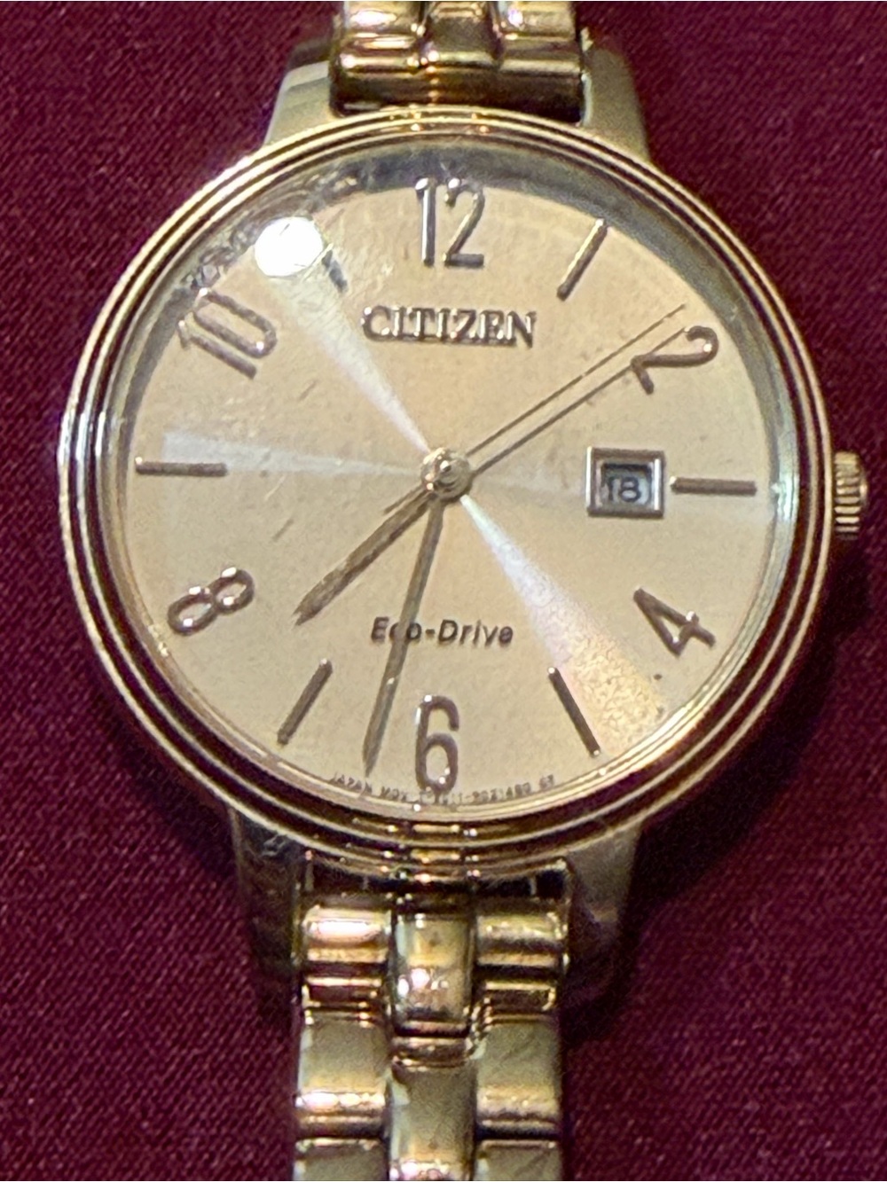 Citizen Gold-Tone Men’s Eco-Drive Watch with Date